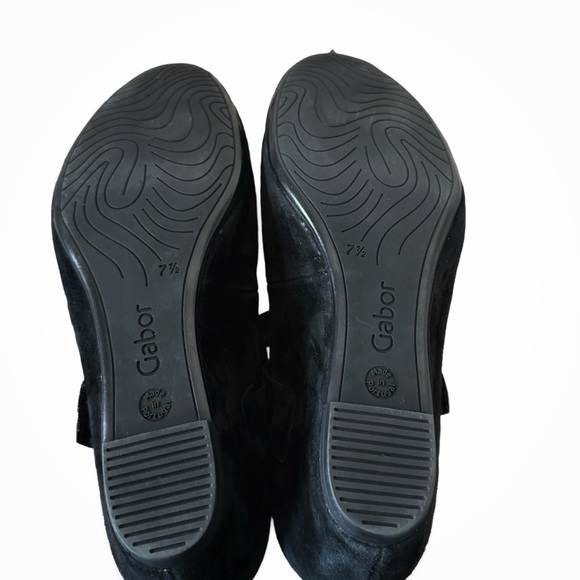 Garbor Suede Mary Jane Wedge Shoe with Jeweled Strap 9.5 US 7.5 UK - Picture 11 of 13